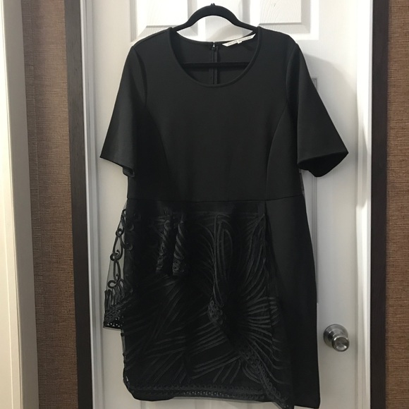 RACHEL RACHEL ROY Women's Veronica Rhinestone  Embellished Trim Mini Sheath Dress